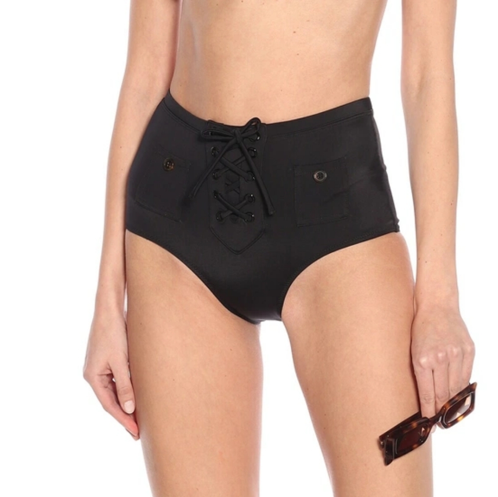 Solid & Striped - The Penny Black high-rise bikini bottoms Large